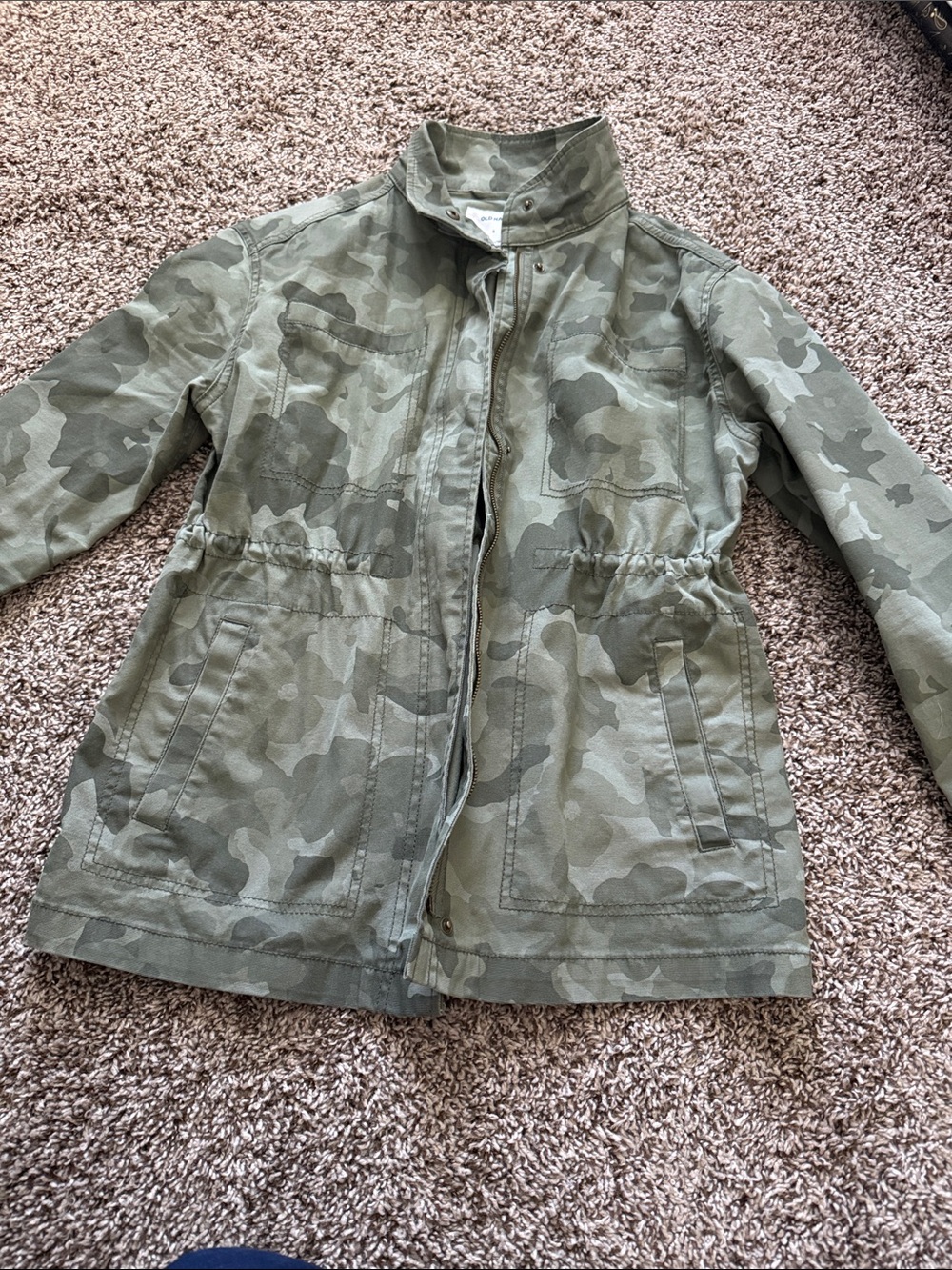 Old Navy Olive Camo Utility Jacket